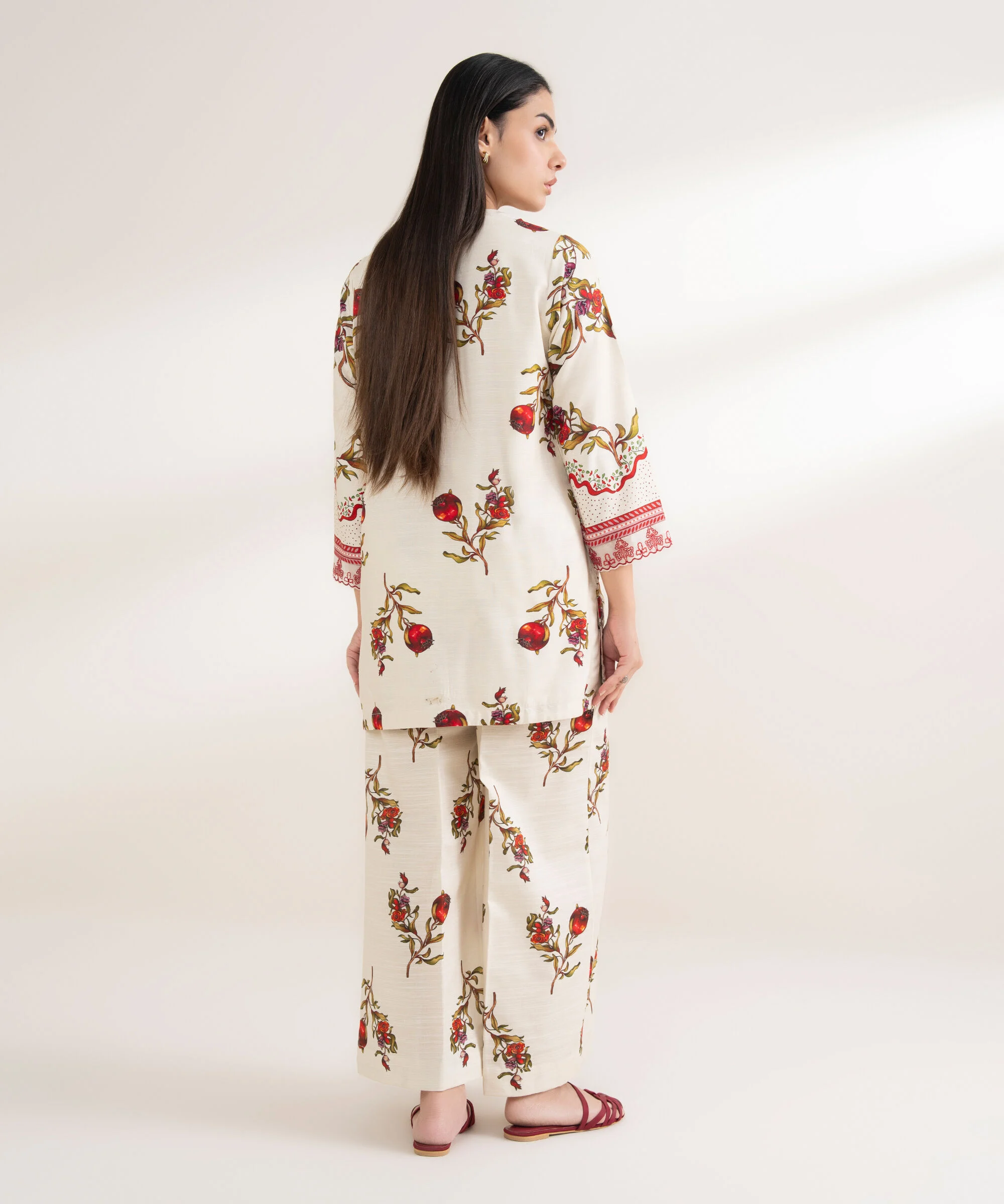 Embroidered Arabic Khaddar Shirt - Image 4