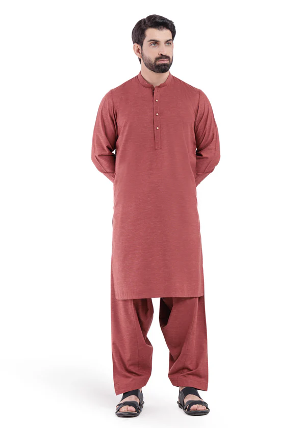 Rust-Blended-Shalwar Suit - Image 5