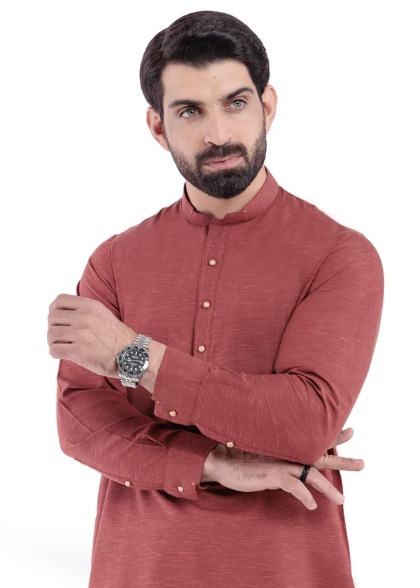 Rust-Blended-Shalwar Suit - Image 6