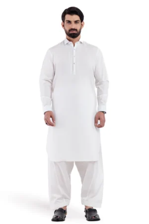 White-Cotton-Shalwar Suit