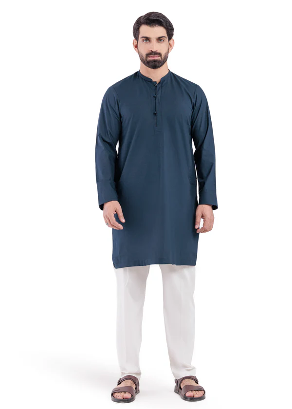 Navy-Blended-Kurta - Image 5