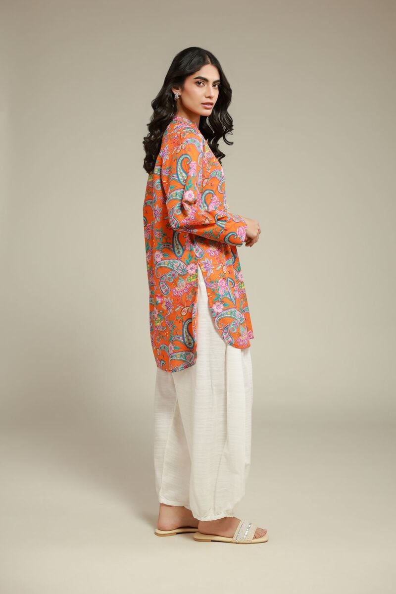 Floral Paisley Kurta - Image 4