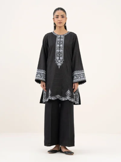Embroidered Zari Cotton Shirt