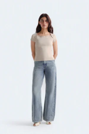 Wide Leg Fit Jeans