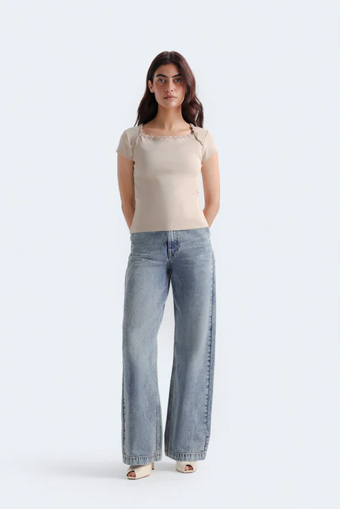 Wide Leg Fit Jeans