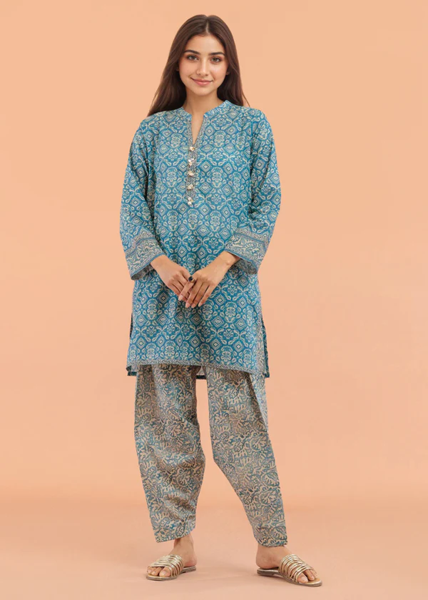 Blue-Lawn-2 Piece - Image 3