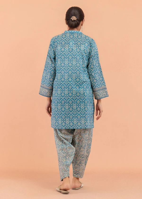 Blue-Lawn-2 Piece - Image 4