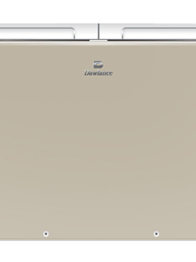 91998 Signature Inverter Glass Door Champagne Twin Door Freezer